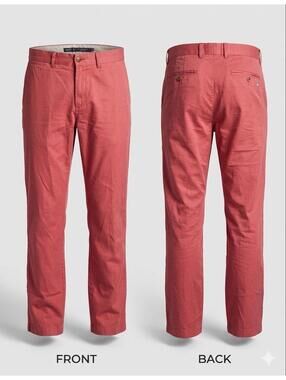 ✨ TailorByrd Coral Chino Pants Men’s 36x30 Flat Front Casual 8861-27 ✨